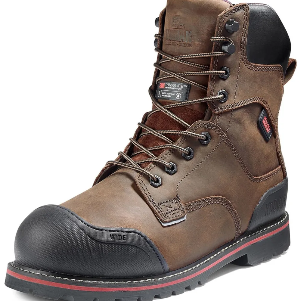 Kodiak Men's Widebody Warm 8" Comp Toe WP Work Boot -- 8353DB