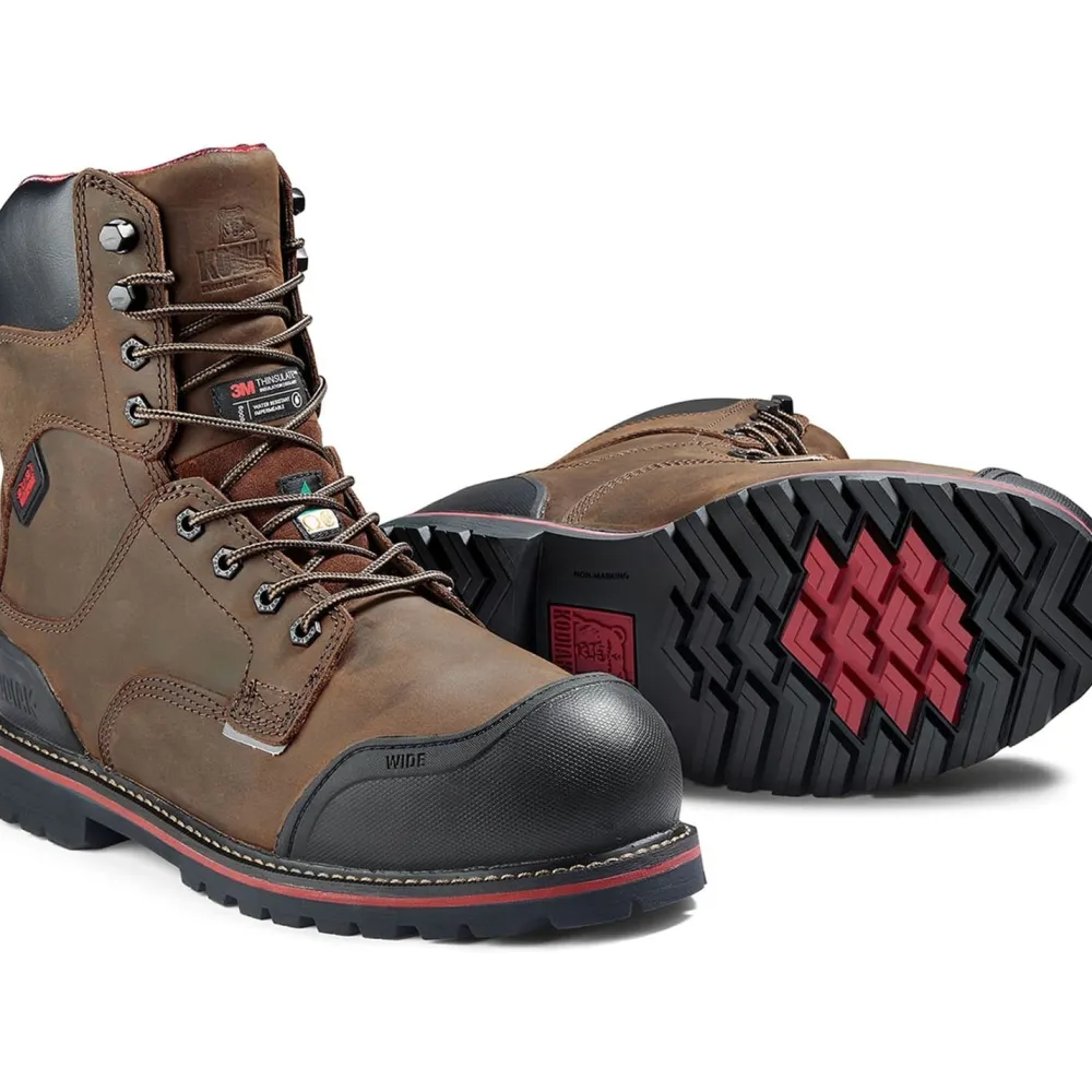 Kodiak Men's Widebody Warm 8" Comp Toe WP Work Boot -- 8353DB