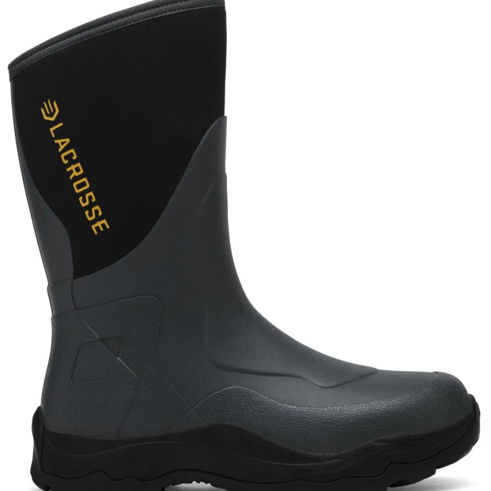 LaCrosse Men's Alpha Agility 12" WP Pull On Field Work Boot -Black- 336881