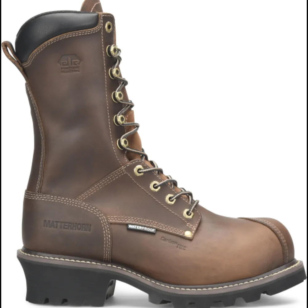 Women Matterhorn Men's ARC 10" WP Comp Toe Logger Work Boot -- MT2510