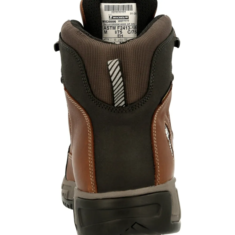 Michelin Men's HydroEdge 6" Alloy Toe WP PR Work Boot - - MIC0006