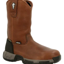 Michelin Men's HydroEdge 11" Alloy Toe WP Metguard Work Boot- Black- MIC0007