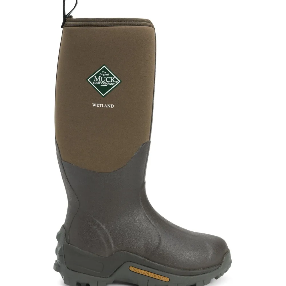 Women Muck Men's Wetland WP Wellington Rubber Work Boot - /Bark - WET-998K