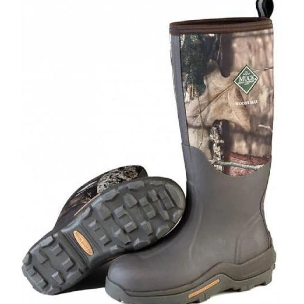 Muck Men's Woody Max WP Rubber Hunt Boot - Bark/ - WDM-MOCT