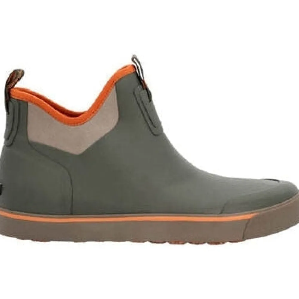 Women Rocky Dry Strike WP Green & Orange Deck Boot - Stone - RKS0568
