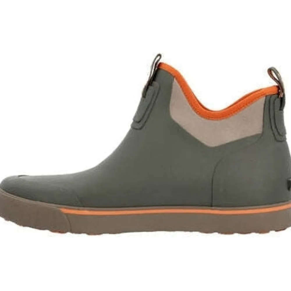 Women Rocky Dry Strike WP Green & Orange Deck Boot - Stone - RKS0568