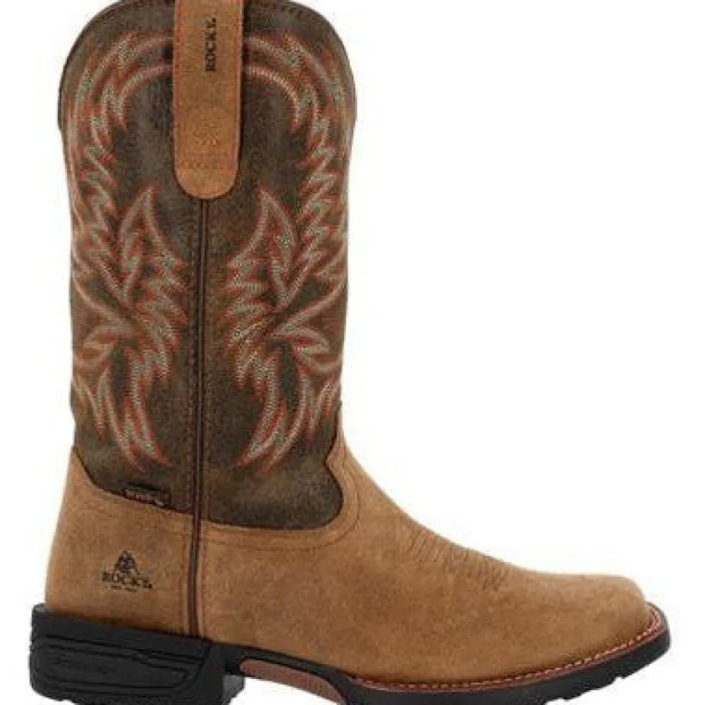 Rocky Men's Bronco 12" Comp Toe WP Western WorkBoot- - RKW0452