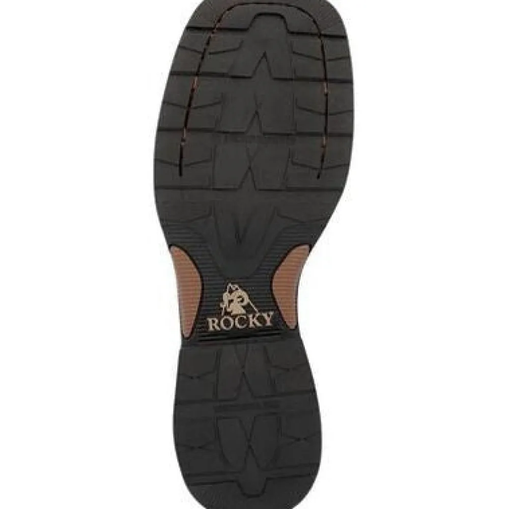 Rocky Men's Bronco 12" Comp Toe WP Western WorkBoot- - RKW0452