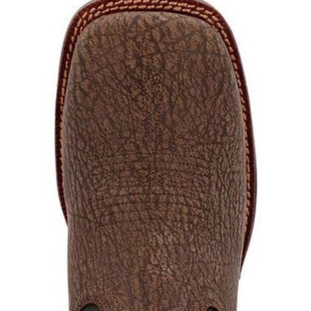Rocky Men's Bronco 12" Comp Toe WP Western Classic Boot- Brown- RKW0454