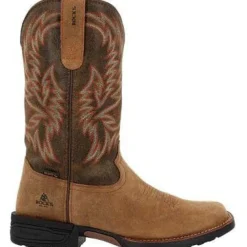 Rocky Men's Bronco 12" Soft Toe WP Western Classic Boot- - RKW0451