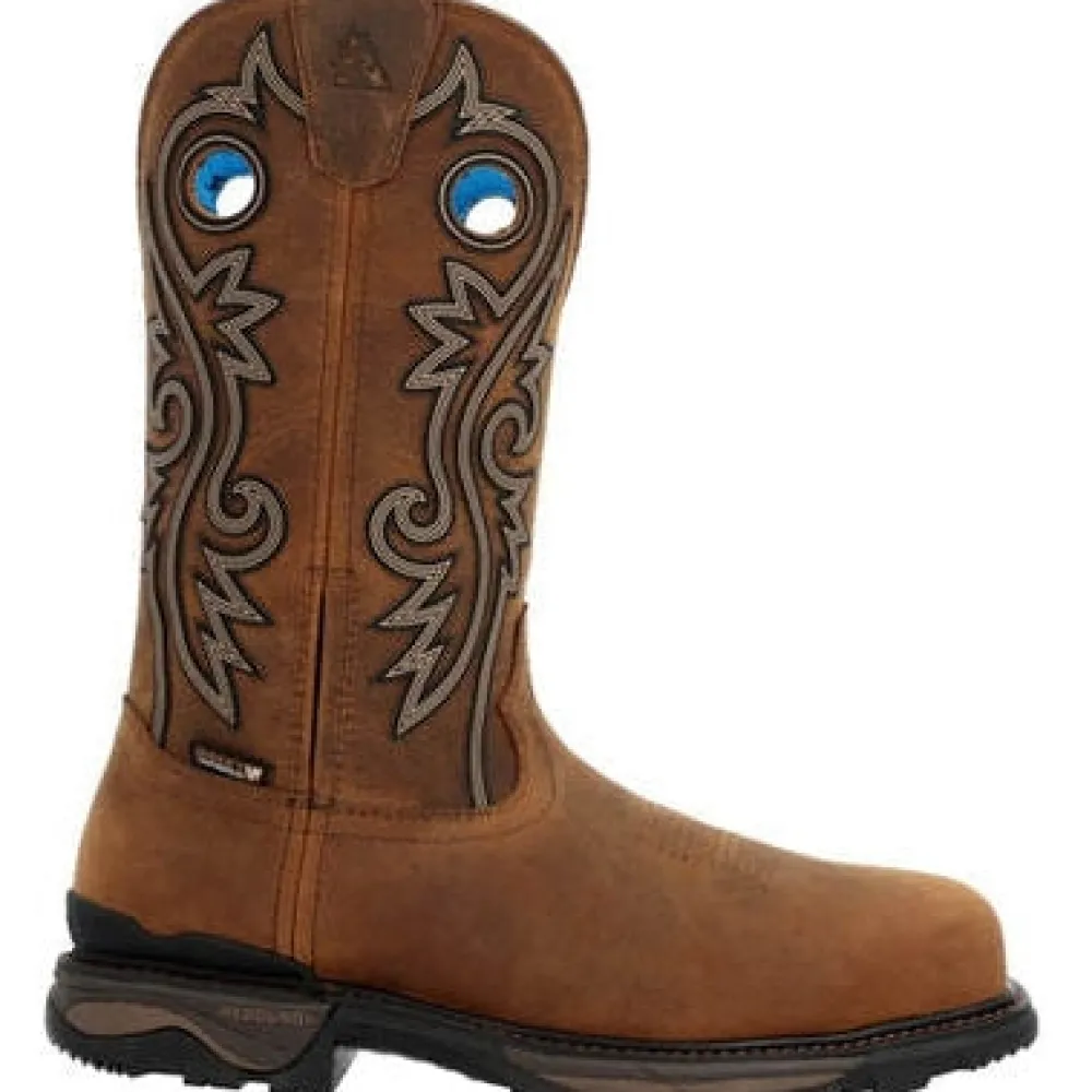 Rocky Men's Carbon 12" WP 6 Carbon Toe Western Work Boot -- RKW0376