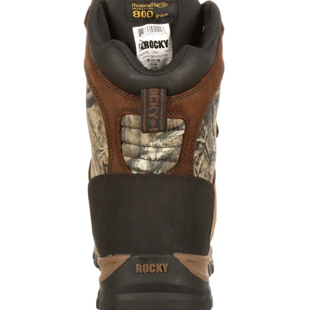 Rocky Men's Core 8" WP 800G Thinsulate Hunt Boot - Mossy Oak - FQ0004755