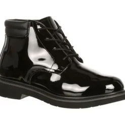 Rocky Men's Dress Leather High Gloss 5" Soft Toe WP Chukka Service Boot- FQ00500-8