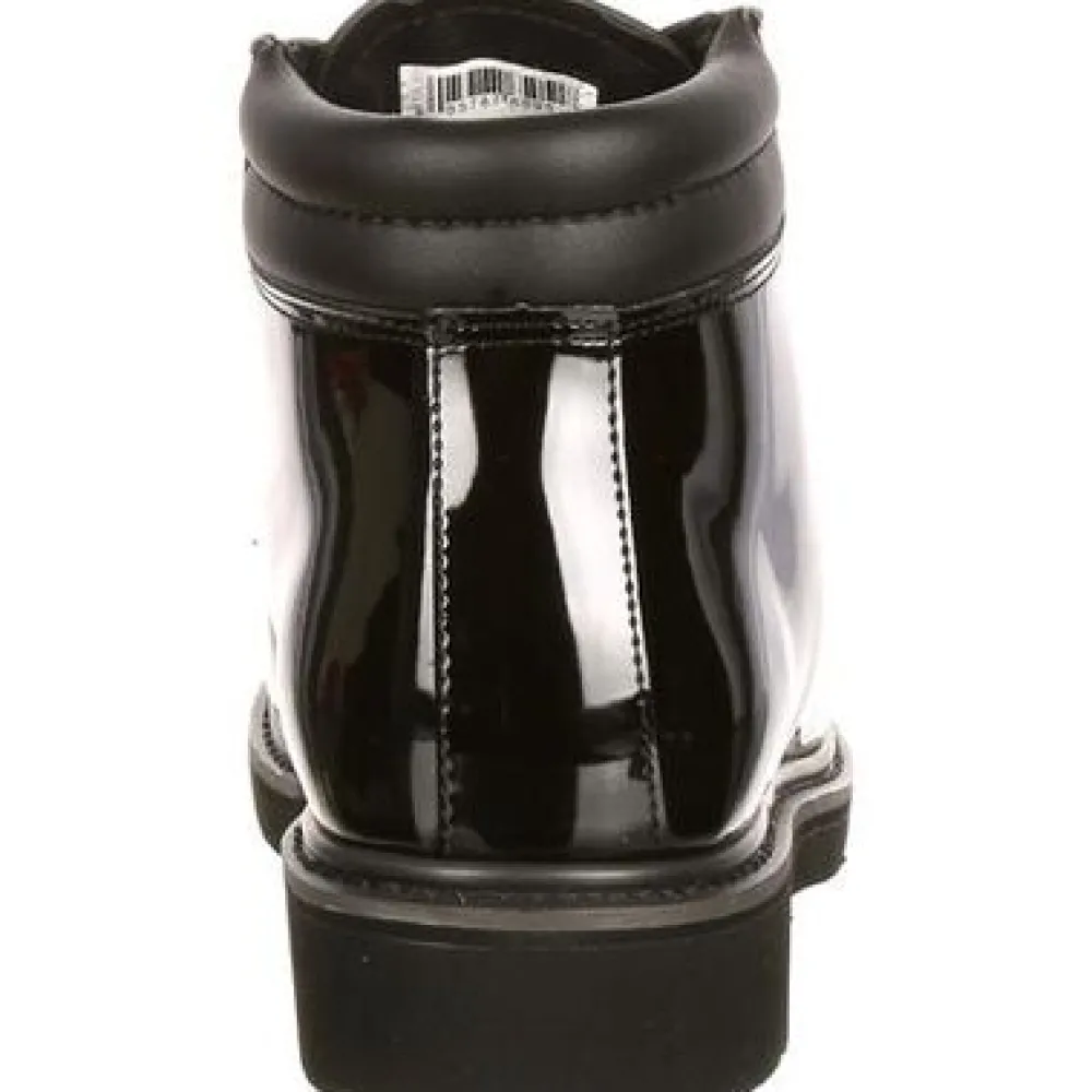 Rocky Men's Dress Leather High Gloss 5" Soft Toe WP Chukka Service Boot- FQ00500-8