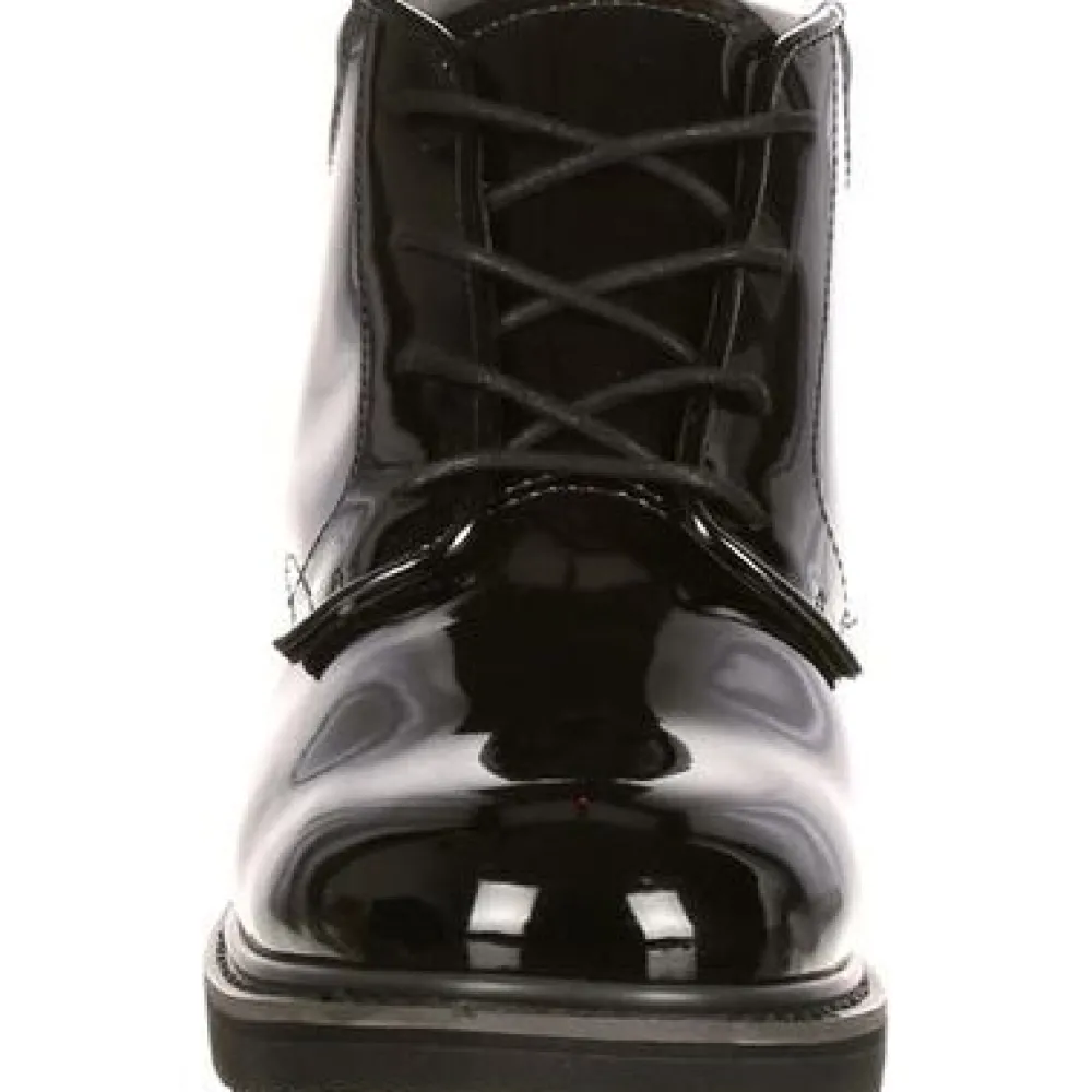 Rocky Men's Dress Leather High Gloss 5" Soft Toe WP Chukka Service Boot- FQ00500-8
