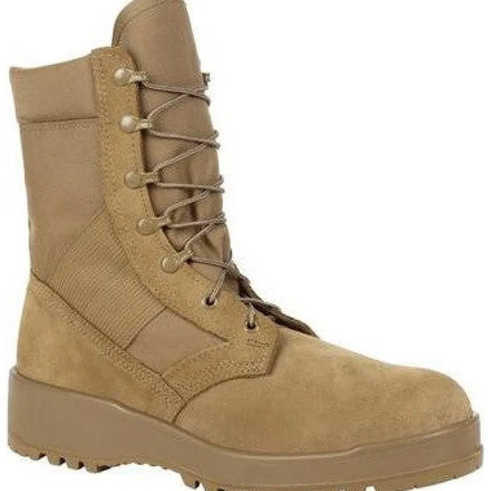 Rocky Men's Entry Level Hot Weather 8" Soft Toe USA Made Military Boot- RKC057