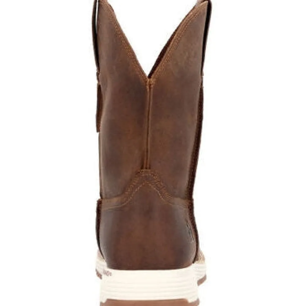 Women Rocky Men's Farmstead 10" Comp Toe Wellington Work Boot -- RKW0400
