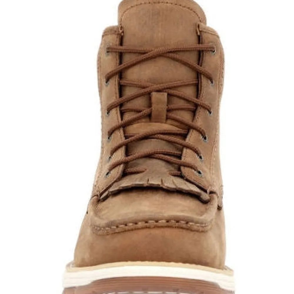 Women Rocky Men's Farmstead 6" Round Toe Western Work Boot RKW0397