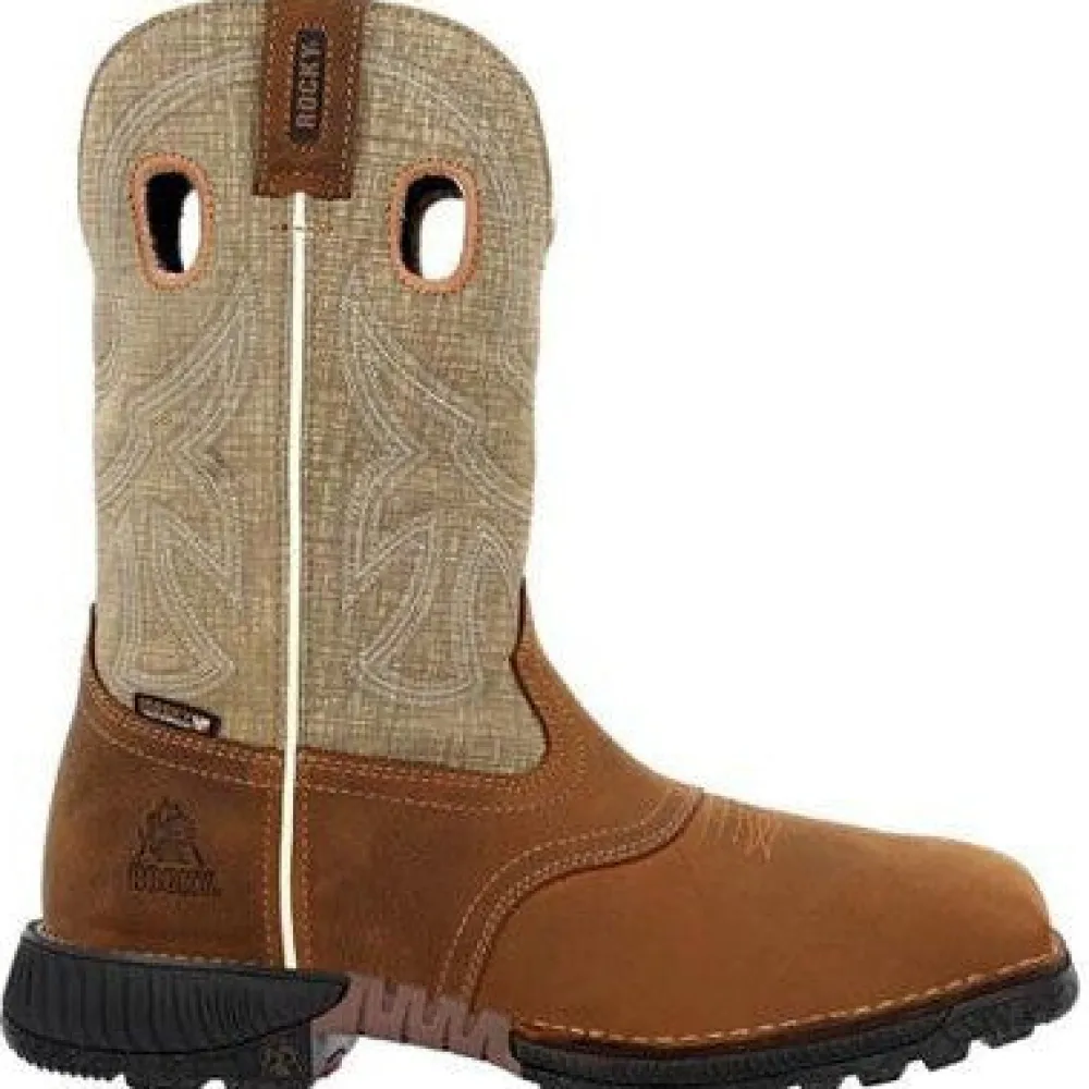 Rocky Men's Hi Wire 11" CT Waterproof Western Work Boot -- RKW0425