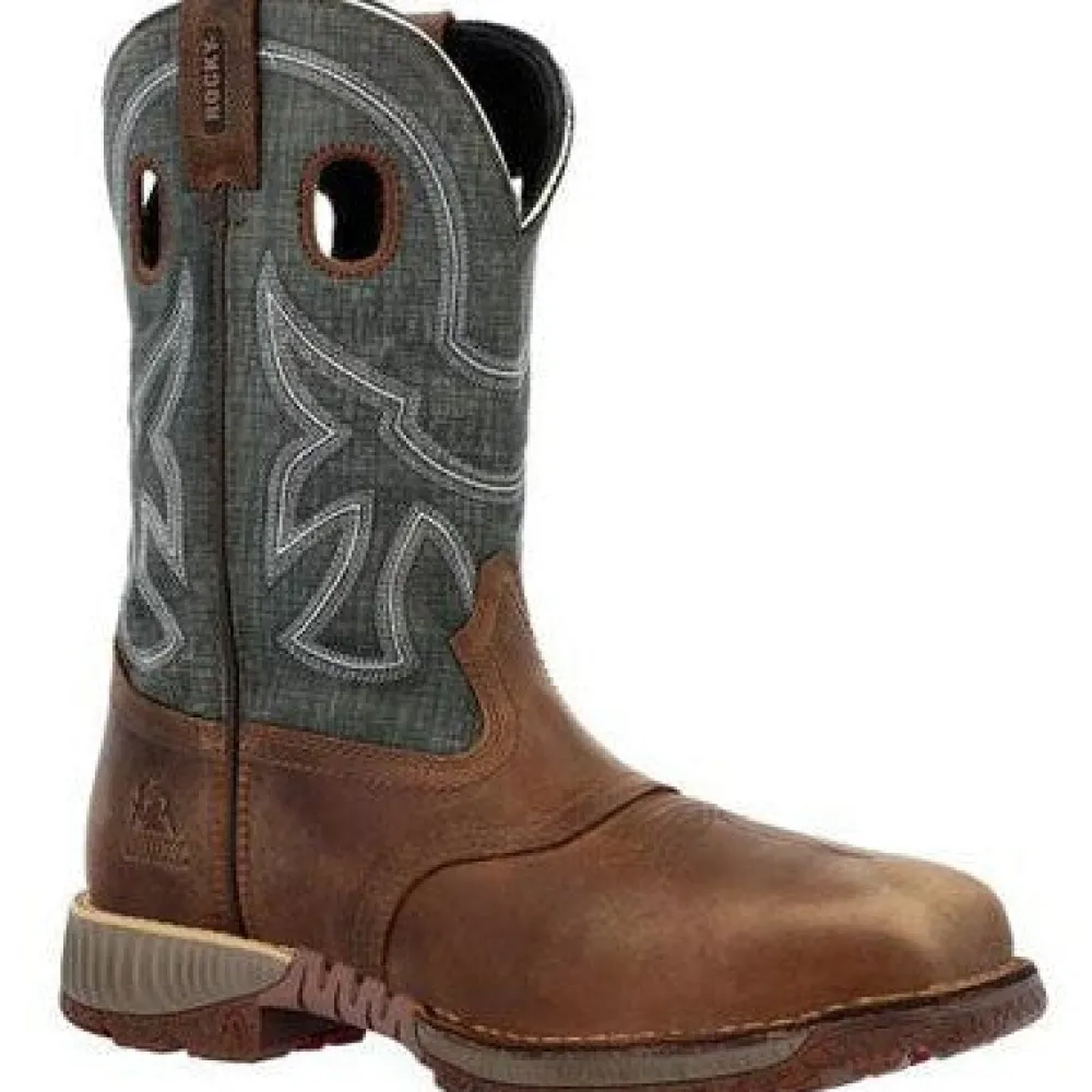 Rocky Men's Hi Wire 11" ST Waterproof Western Work Boot -- RKW0426