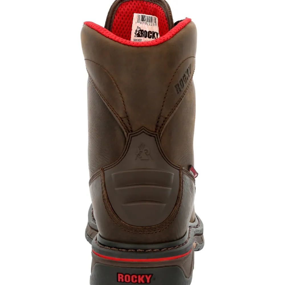Rocky Men's Iron Skull 8" Comp Toe WP Lacer Western Work Boot- RKW0361
