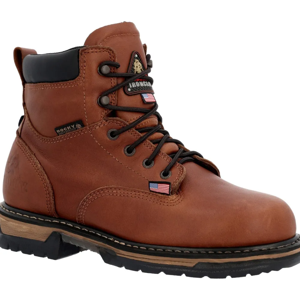 Rocky Men's IronClad 6" WP USA Made Work Boot - - RKK0361