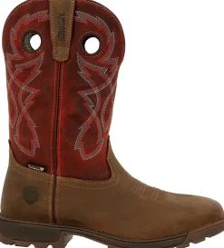 Rocky Men's Legacy 32 10" Steel Toe WP Western Work Boot- - RKW0341
