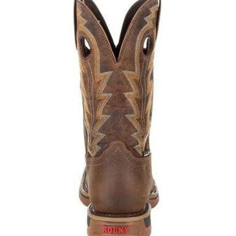 Rocky Men's Long Range 11" Square Toe WP Western Boot -- RKW0278