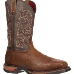Rocky Men's Long Range Stl Toe WP Pull-on Western Work Boot Brown FQ0006654