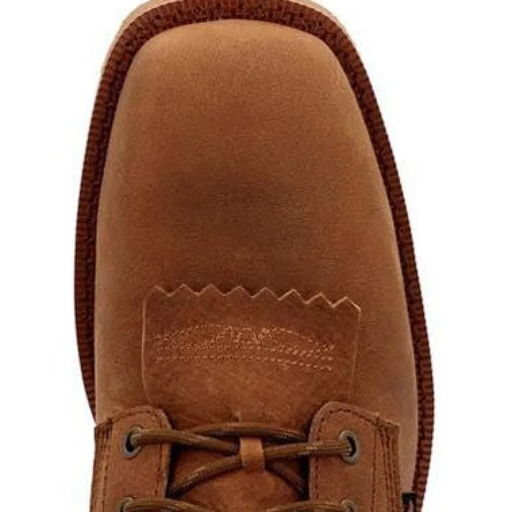 Rocky Men's Monocrepe 8" Square Toe WP Western Boot -Cognac- RKW0436
