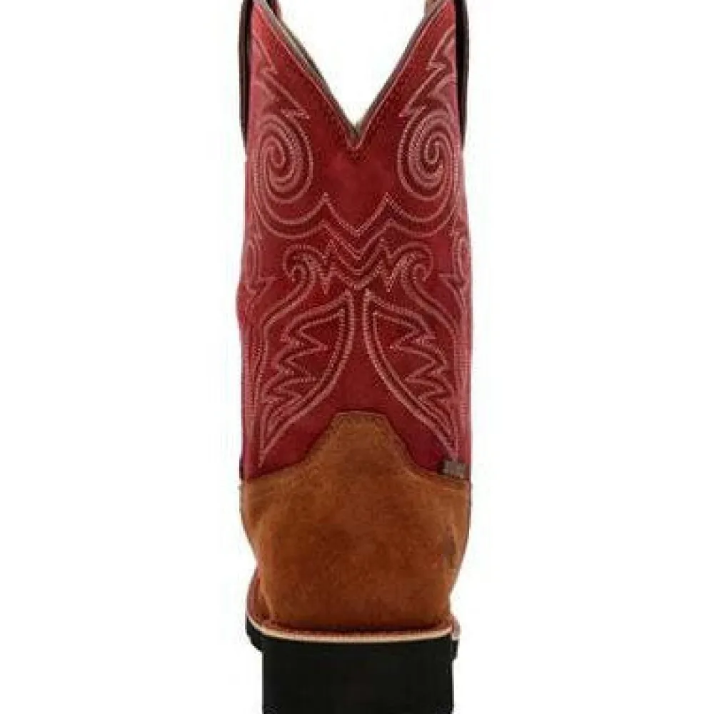 Rocky Men's Monocrepe 12" Square Toe WP Western Boot -Cabernet- RKW0432