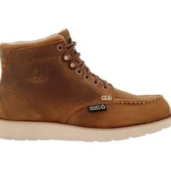 Women Rocky Men's Monocrepe Wedge 6" Soft Toe WP Work Boot -Horse- RKK0470