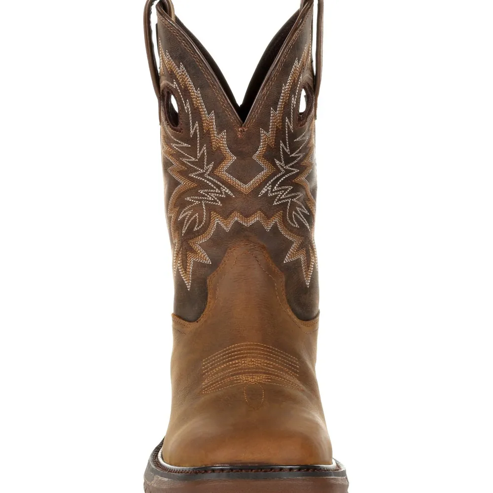 Rocky Men's Original Ride FLX 11" Sqr Toe WP Western Work Boot- RKW0336