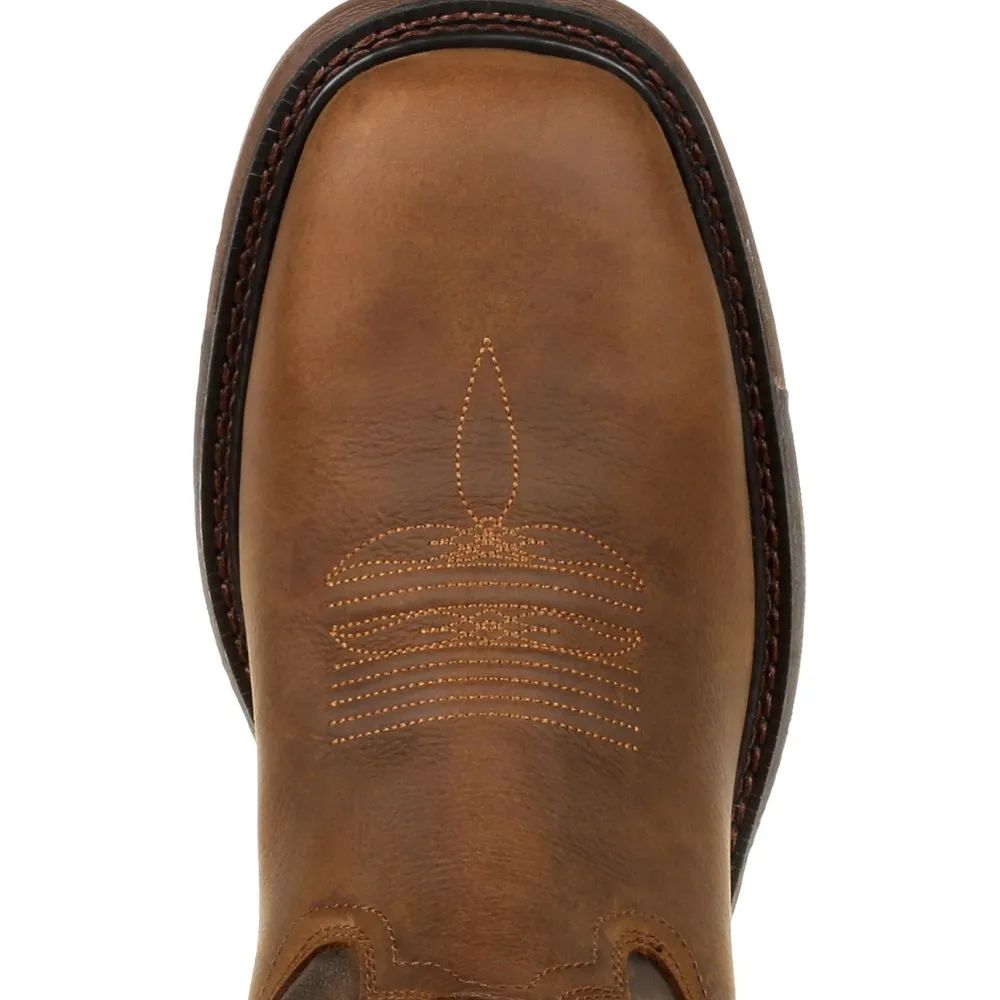 Rocky Men's Original Ride FLX 11" Sqr Toe WP Western Work Boot- RKW0336
