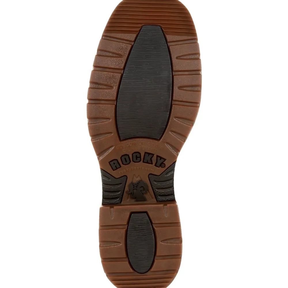 Rocky Men's Original Ride FLX 11" Sqr Toe WP Western Work Boot- RKW0336