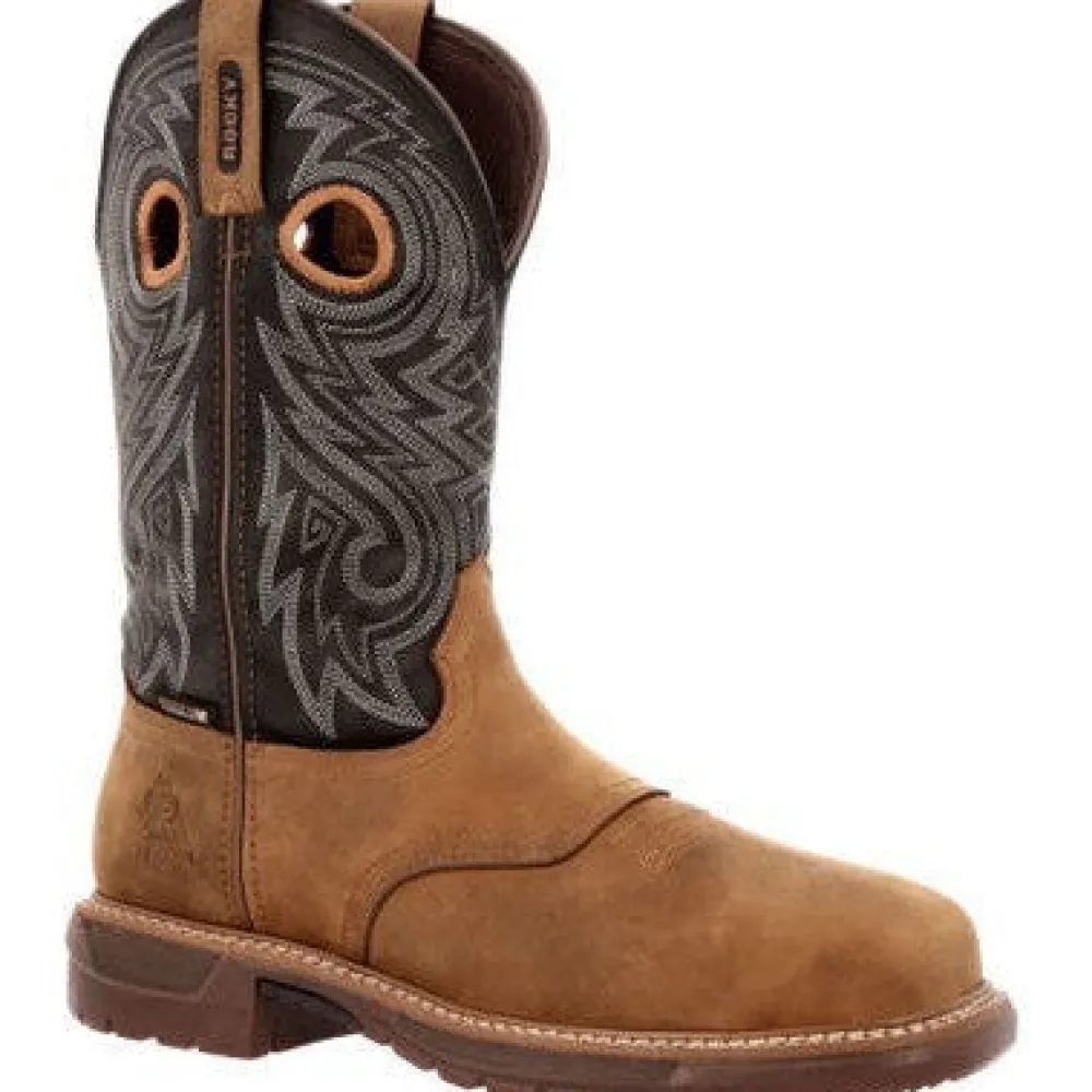 Rocky Men's Original Ride 11" Comp Toe WP Western Work Boot -- RKW0391