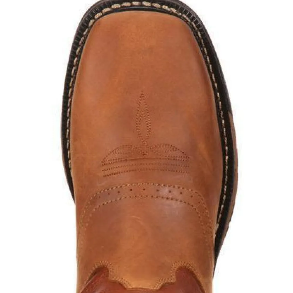 Rocky Men's Original Ride Steel Toe WP Western Boot- - RKYW041