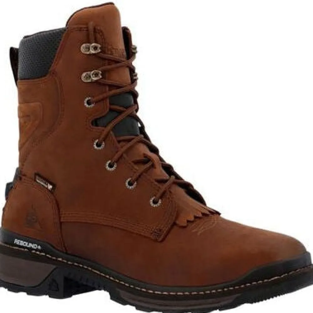 Rocky Men's Rams Horn 9" Comp Toe WP Western Work Boot -- RKW0407
