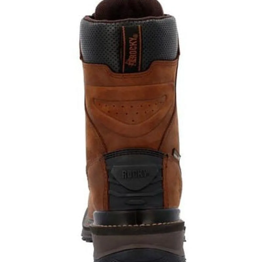 Rocky Men's Rams Horn 9" Comp Toe WP Western Work Boot -- RKW0407