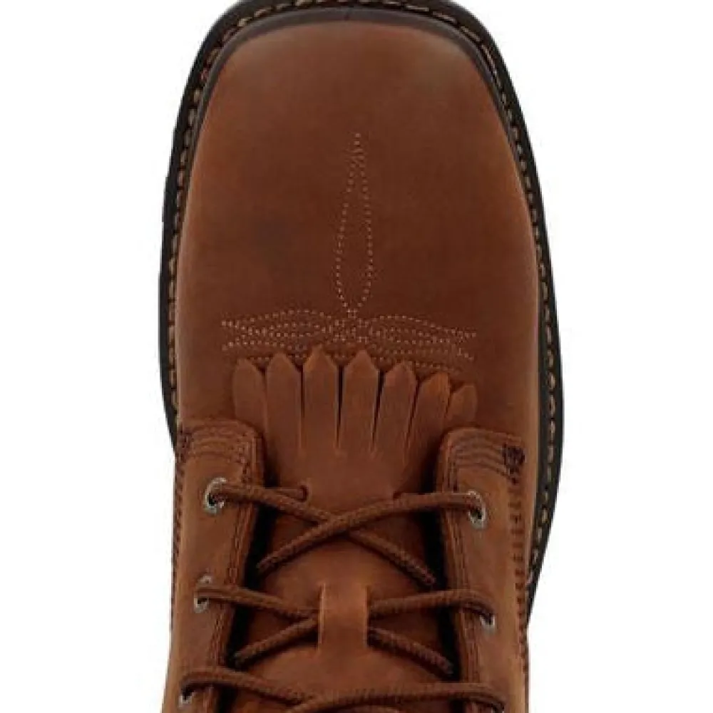 Rocky Men's Rams Horn 9" Comp Toe WP Western Work Boot -- RKW0407
