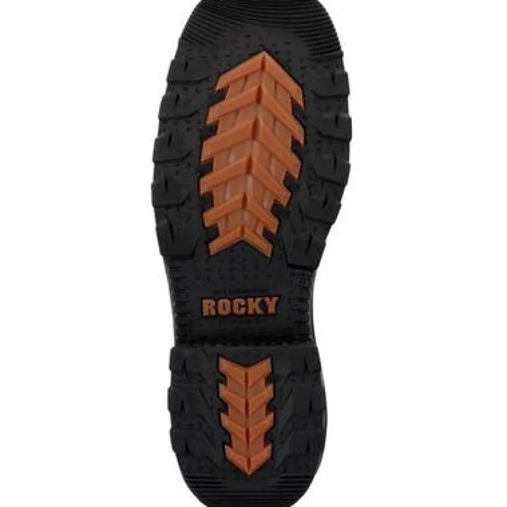 Rocky Men's Rams Horn 9" Comp Toe WP Western Work Boot -- RKW0407
