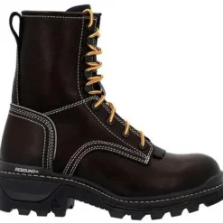 Women Rocky Men's Rams Horn 9" Comp Toe WP Logger Work Boot -- RKK0439