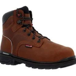 Rocky Men's Rams Horn 6" Comp Toe WP Work Boot -Crazy Horse- RKK0440