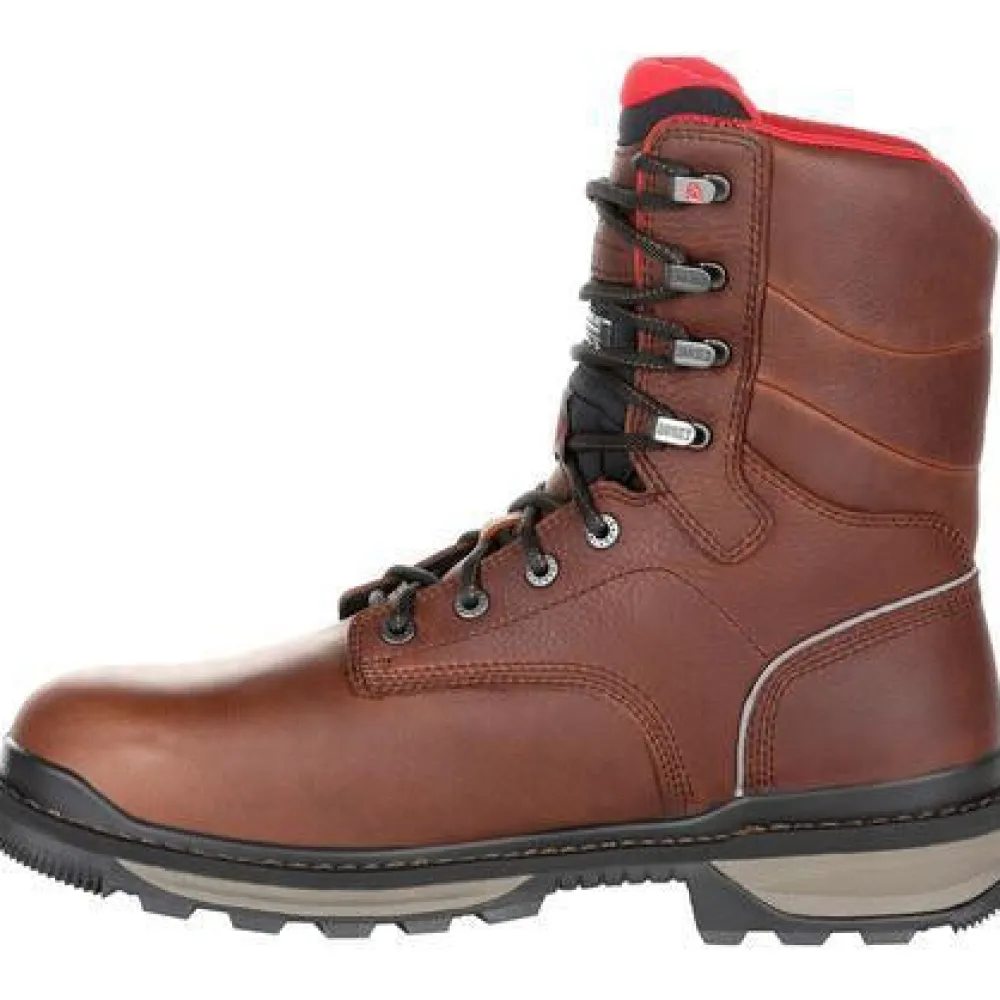 Rocky Men's Rams Horn 8" Comp Toe WP Ins Work Boot - - RKK0284