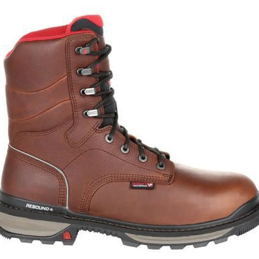 Rocky Men's Rams Horn 8" Comp Toe WP Ins Work Boot - - RKK0284