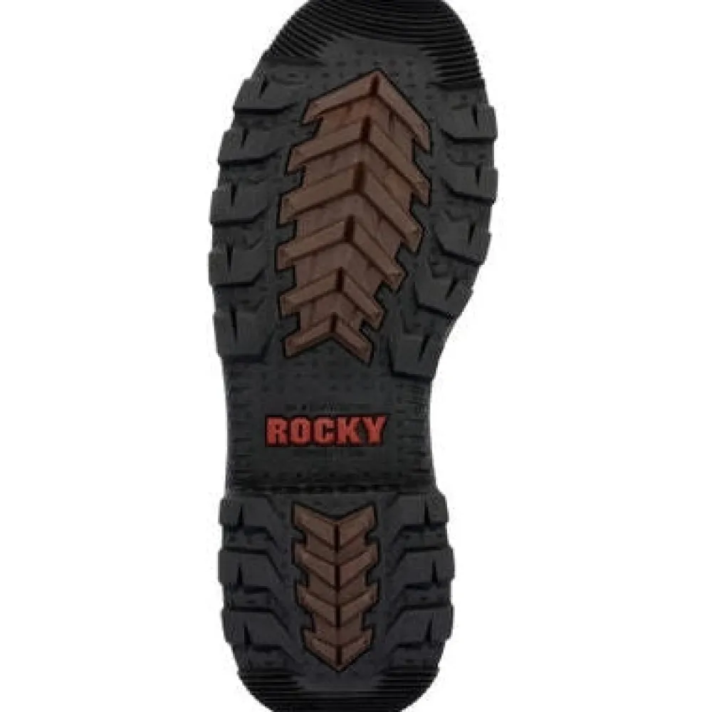 Rocky Men's Rams Horn 10" WP Safety Toe Pull On Work Boot - - RKK0398