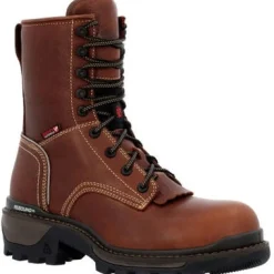 Women Rocky Men's Rams Horn 9" WP Logger Slip Resis Work Boot RKK0395