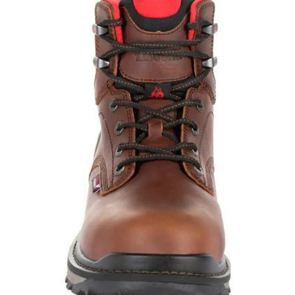 Rocky Men's Rams Horn 6" WP Work Boot - - RKK0259