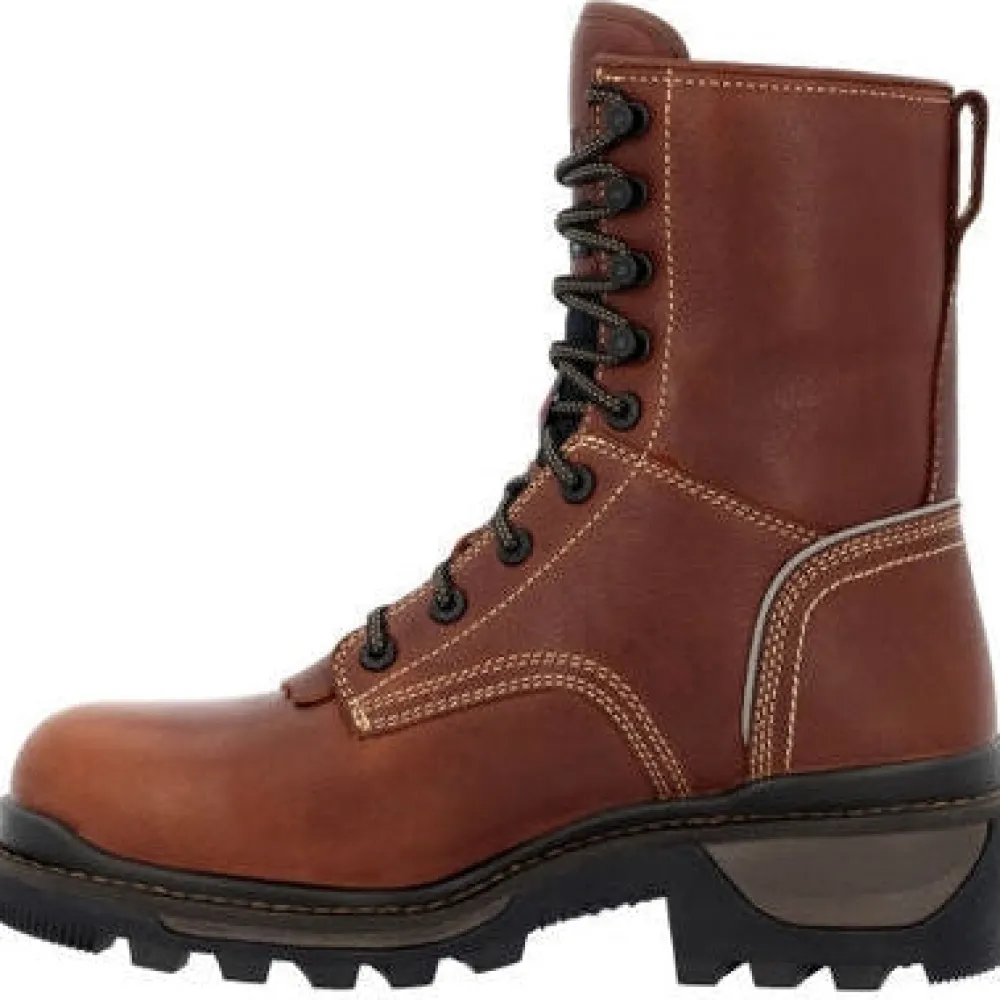Women Rocky Men's Rams Horn Logger 9" WP 400G Comp Toe Work Boot RKK0396