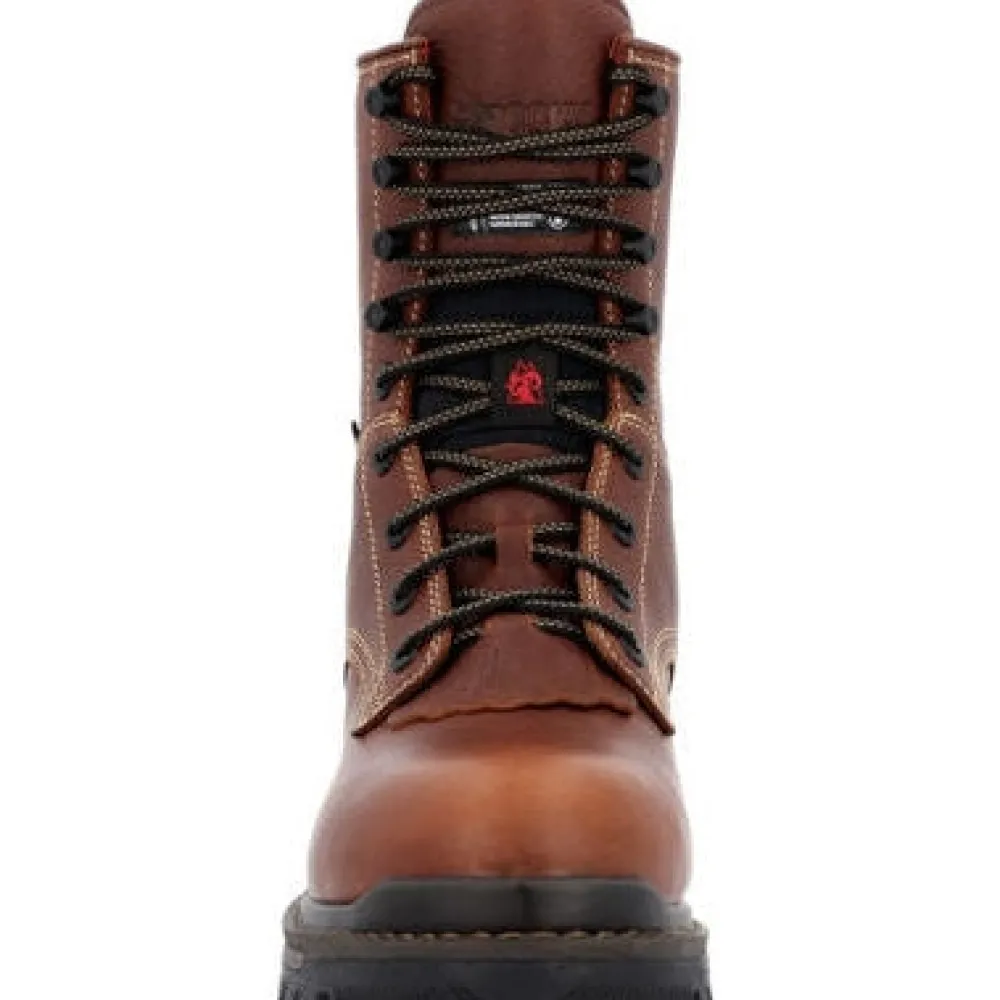 Women Rocky Men's Rams Horn Logger 9" WP 400G Comp Toe Work Boot RKK0396